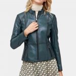Black and Green Motorcycle Jacket freeshipping - leathersea.com