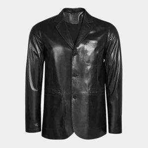 Men’s Lambskin Leather Blazer freeshipping - leathersea.com